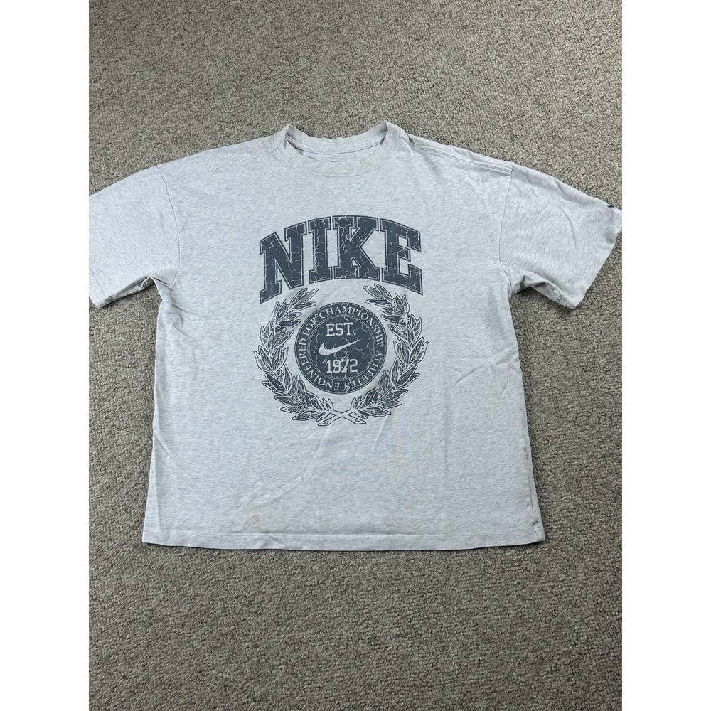 The Nike Tee Est. 1972 Crest Logo Men's Tshirt Size Small Y2K
